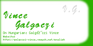 vince galgoczi business card